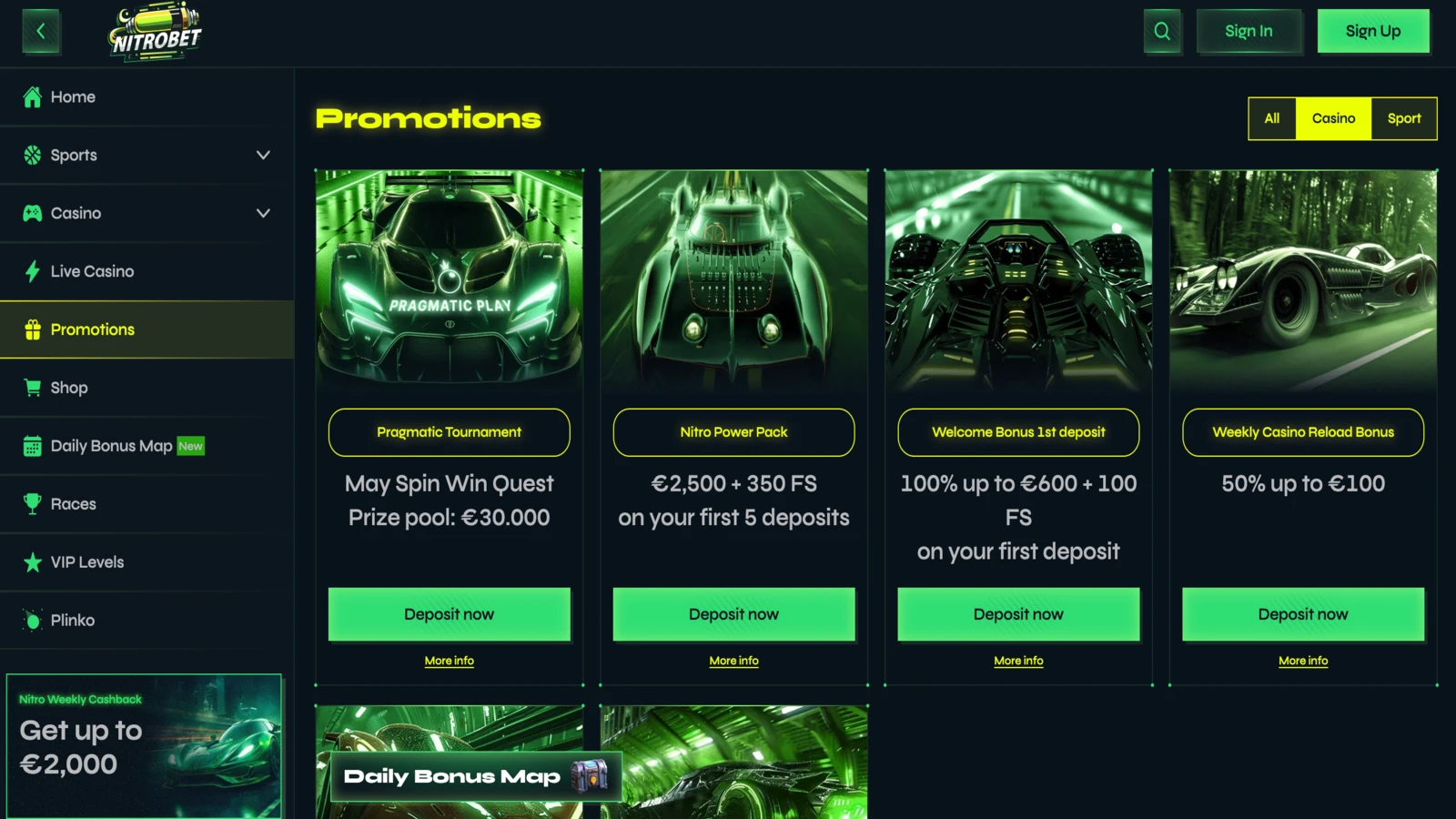 Nitrobet Promotions