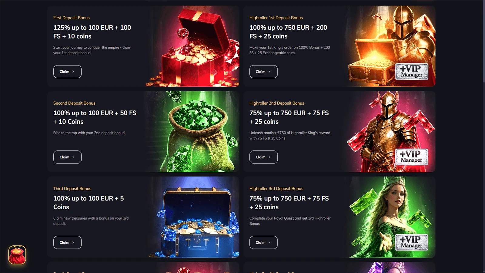 Spin Empire Casinon bonukset Suomessa 