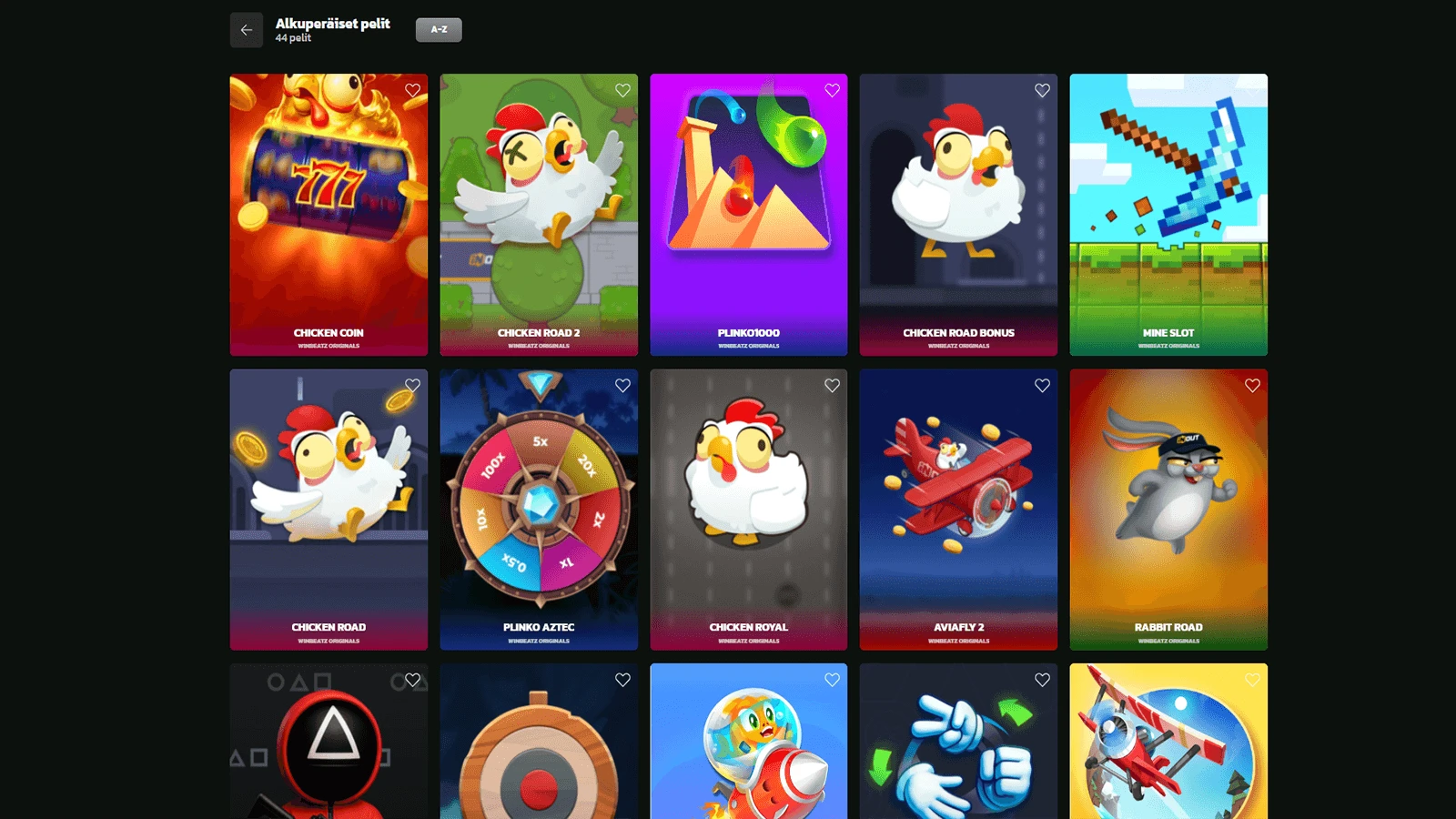 Winbeatz Casinon alkuperaisten pelien valikoima Suomessa 