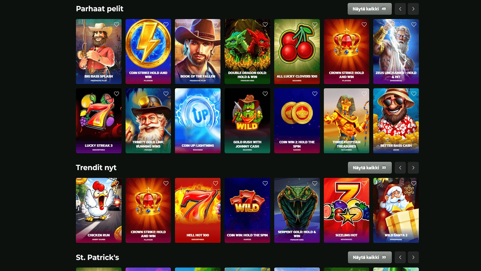 Winbeatz Casinon pelivalikoima Suomessa 